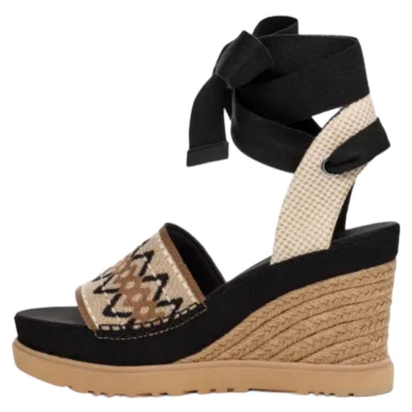 UGG Abbot Ankle Wrap Wedge Sandal Women's Size 8.5 NWT No Box - Picture 4 of 13